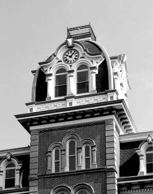 Courthouse in Coshocton where family law attorneys from McCleery law Firm win cases